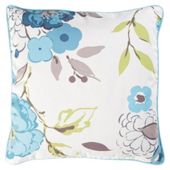 Tesco Cushions Jasmine Blossom Cushion, Soft Teal
