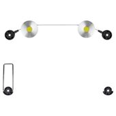 Video Basics (400X400 VESA) LED Wire Mount Silver / Black