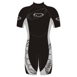 TWF Shortie Men's 2.5mm Wetsuit 42/40 Silver