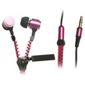 iCandy Zippa Earphones With Microphone Pink