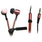 iCandy Zippa Earphones With Microphone Red