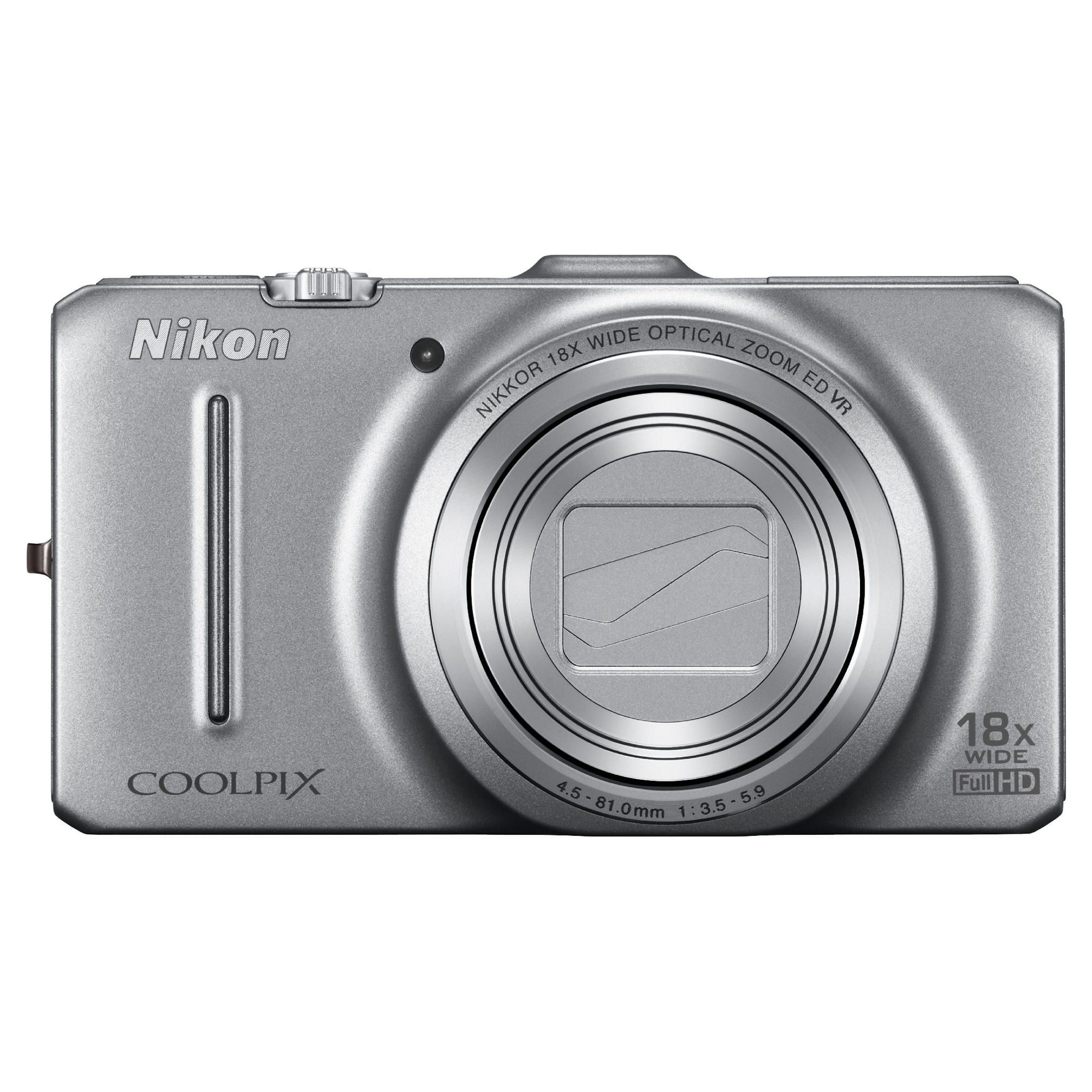 Nikon S9300 Digital Camera 3" LCD, Silver