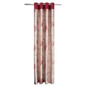 Tesco Chrysanthemum Lined Eyelet Curtains W162xL229cm (64x90"), Claret