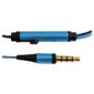 iCandy Flat Wire Earphones With Microphone Blue