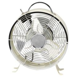 Aura Retro Desk Fan Cream