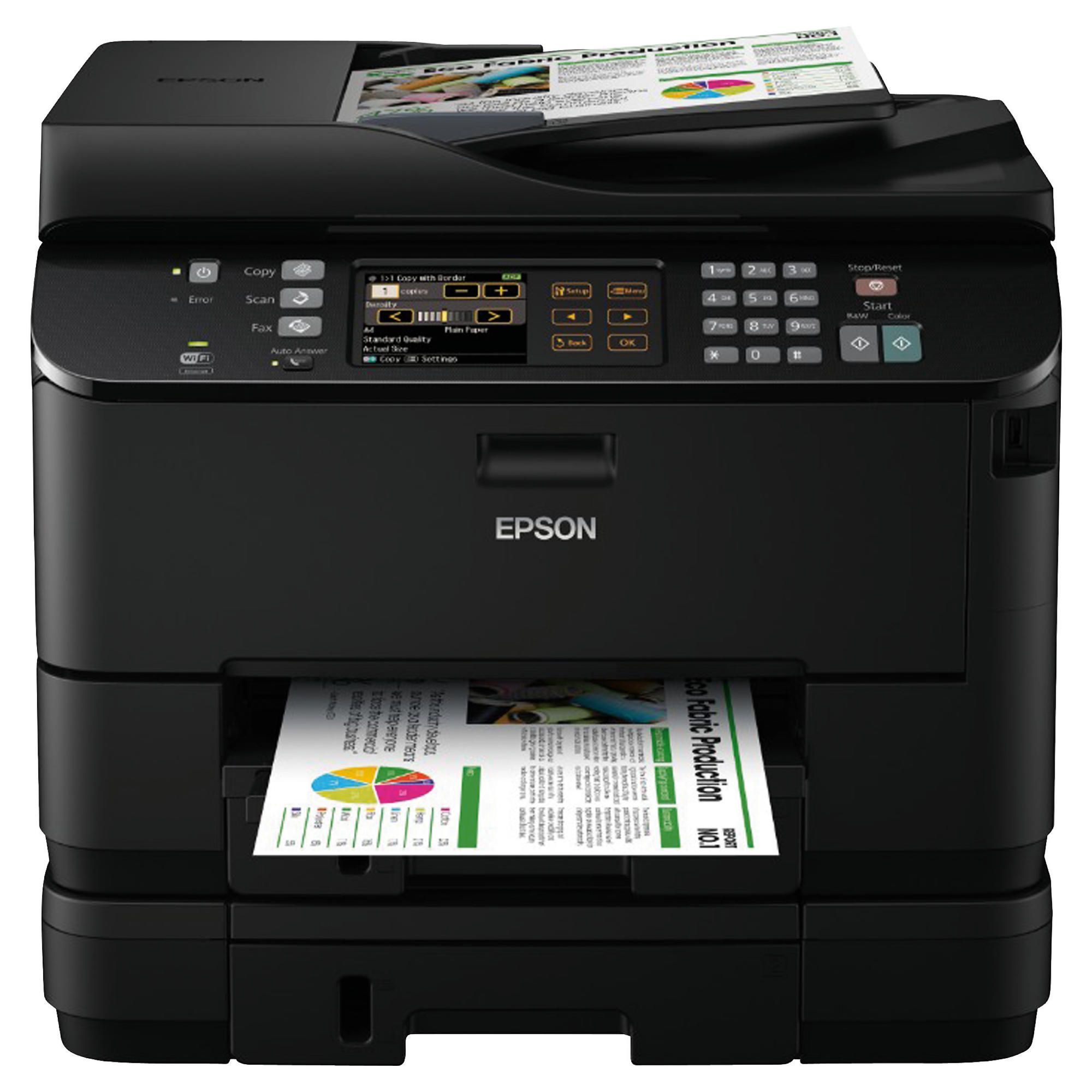 Epson WP-4545DTWF AIO Wireless (Print, Copy, Scan and Fax), Duplex Printing, Inkjet Printer