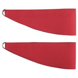 Tesco Plain Canvas Tiebacks, Red