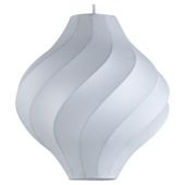 Tesco Lighting Lotus Sculptured Pendant, White