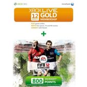 Xbox Live - FIFA 12 - 12 Month Gold Card