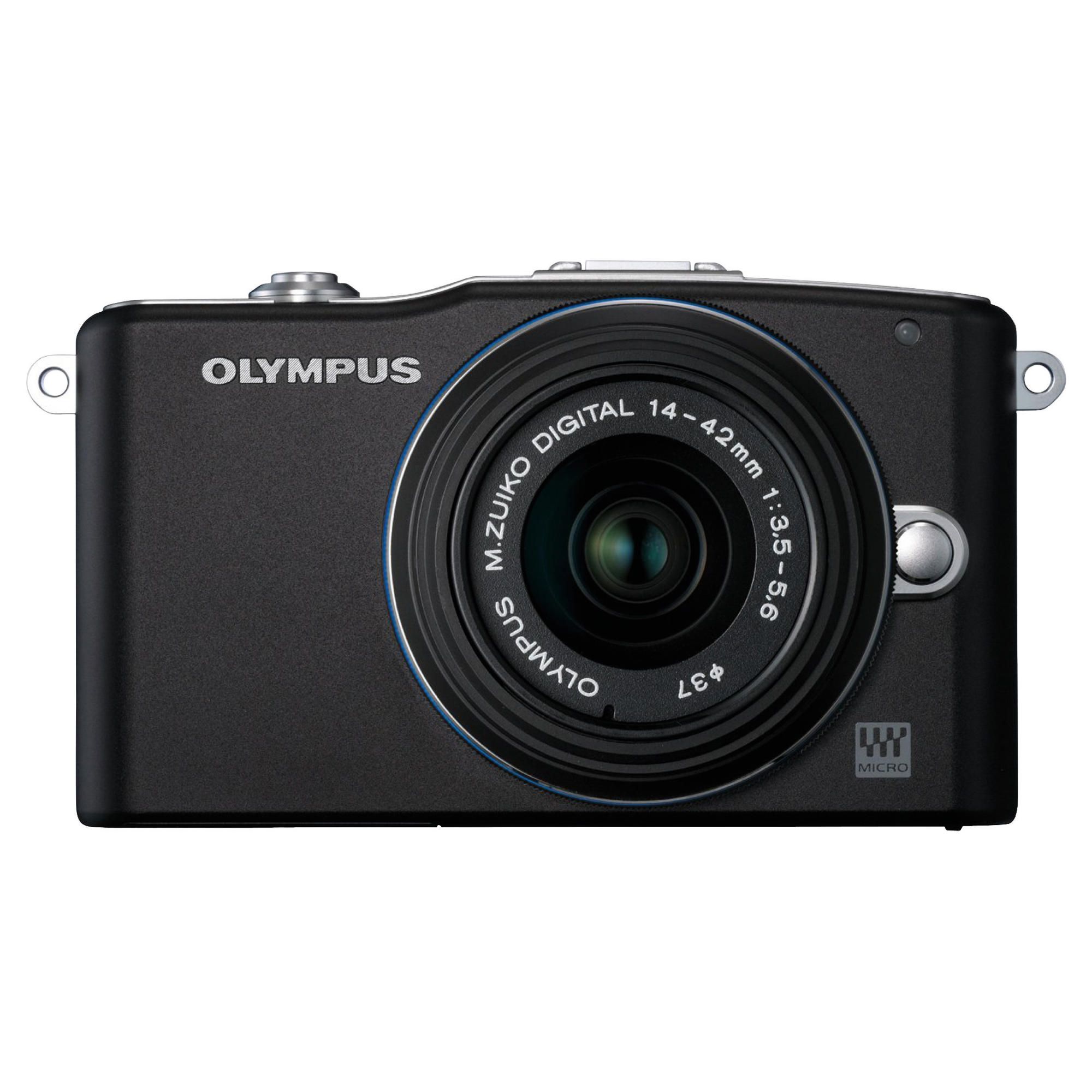 Olympus Pm1 Compact System Camera With 14-42mm Lens Kit 3" Lcd, Black