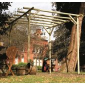 Holwel Pergola - Includes 4 bags of Metcrete for fixing posts into the ground