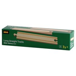 Brio Long Straight Tracks Wooden Toy