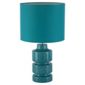 Tesco Lighting Retro Ceramic Table Lamp, Soft Teal