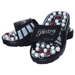 Yantra Acupressure Slippers, Black, Small