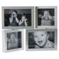 Present Time 4 Aperture Dynamic Photo Frame Plastic Silver