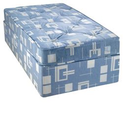 Tesco Tufted Trizone Single Non Storage Divan Bed