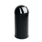 Tesco 30L colour coating push bin black