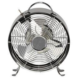 Aura Retro Desk Fan Black