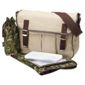 OiOi Military Satchel with camouflage lining Messenger Changing Bag