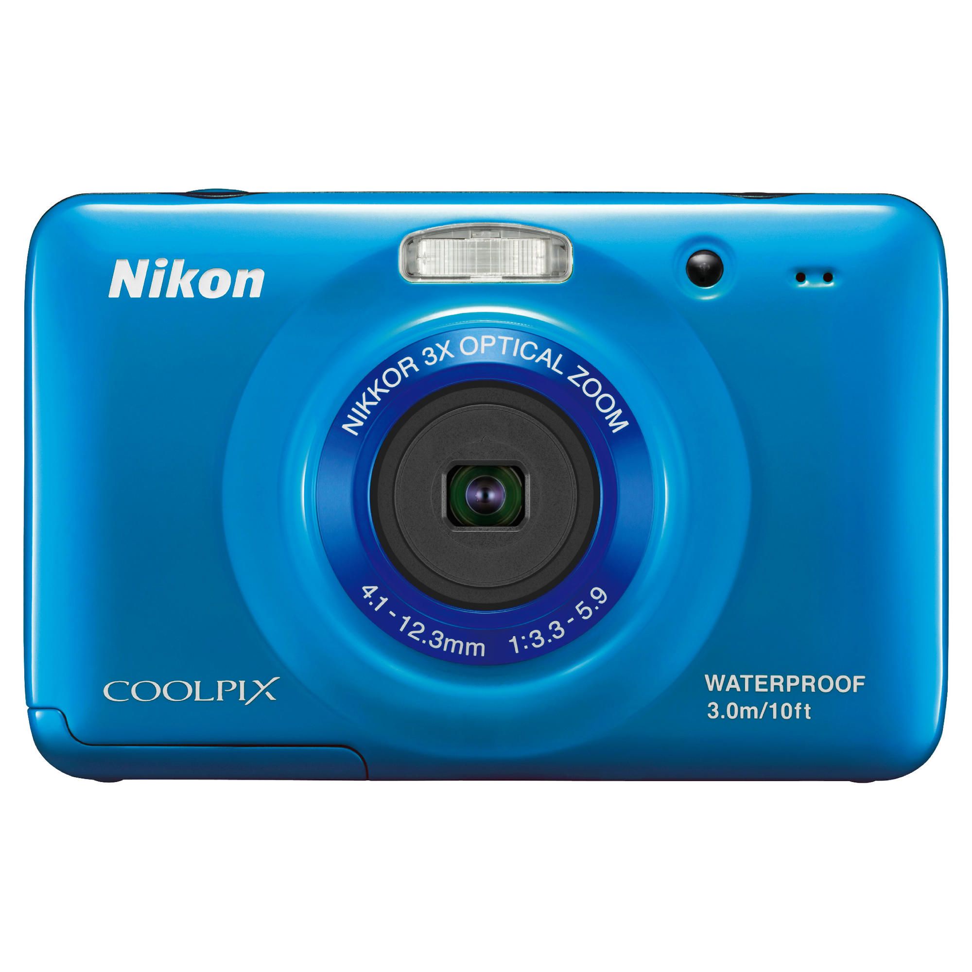 Nikon S30 Waterproof Digital Camera - Blue