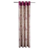 Tesco Chrysanthemum Lined Eyelet Curtains W162xL183cm (64x72"), Plum
