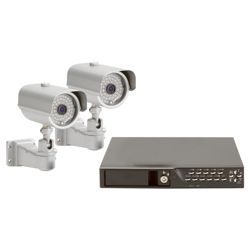 Wired Heavy Duty 2 Colour Camer and 4 Channel DVR CCTV Kit