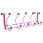Chrome Overdoor Hooks, Pink