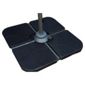 Royalcraft 4 Water Fill Parasol Base for Cantilever Parasols – Black