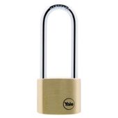 Yale 40mm Brass Long Shackle Padlock