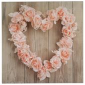 Rose Heart Pink Canvas