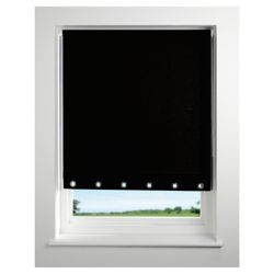 Eyelet roller blind 60cm black