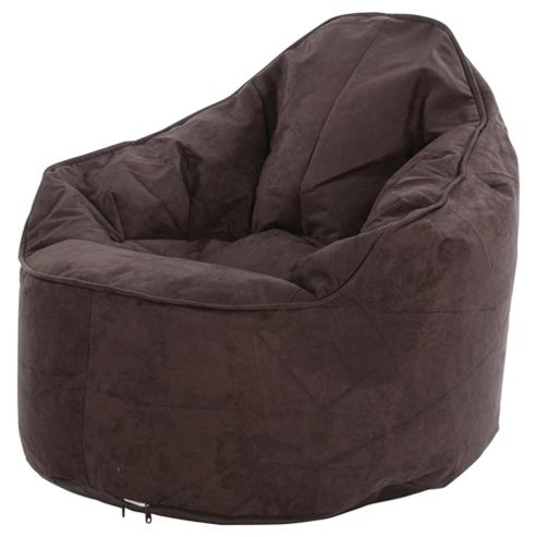 Image of Kaikoo Faux Suede Bean Bag Palm Chair, Chocolate