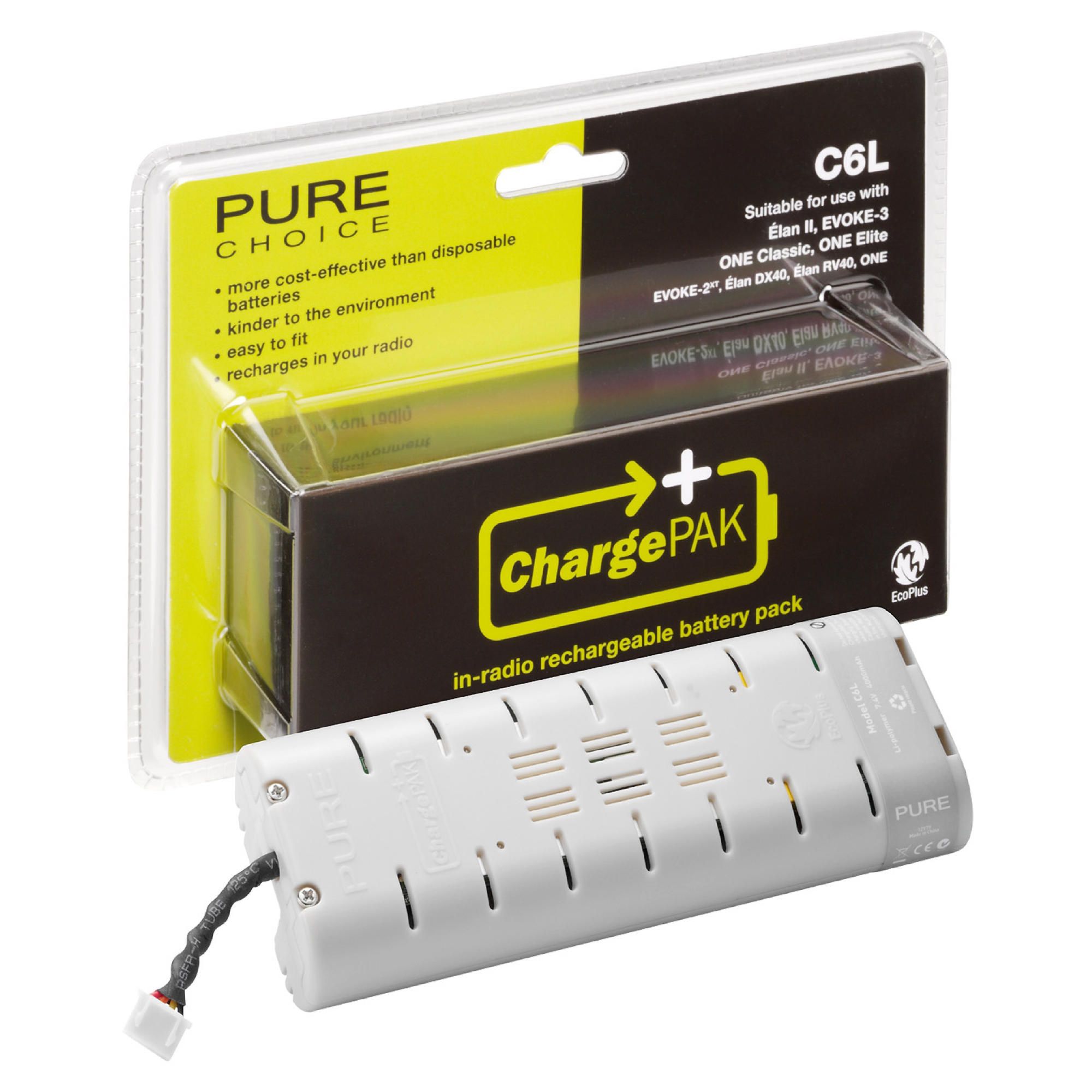 PURE ChargePAK C6L Rechargeable Battery - Gray