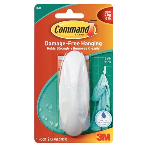 Image of 3m Command Large White Plastic Hook