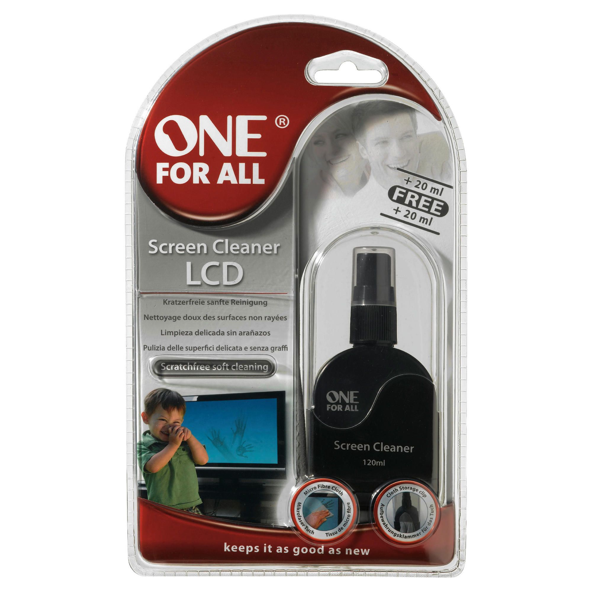 Tesco Direct One For All LCD screen cleaner Liquid Special Savings