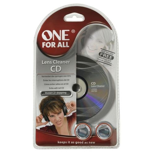 Image of One For All Sv 8336 Cd/cd-rom Lens Cleaner