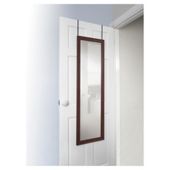 Over the Door Mirror Wood Tone