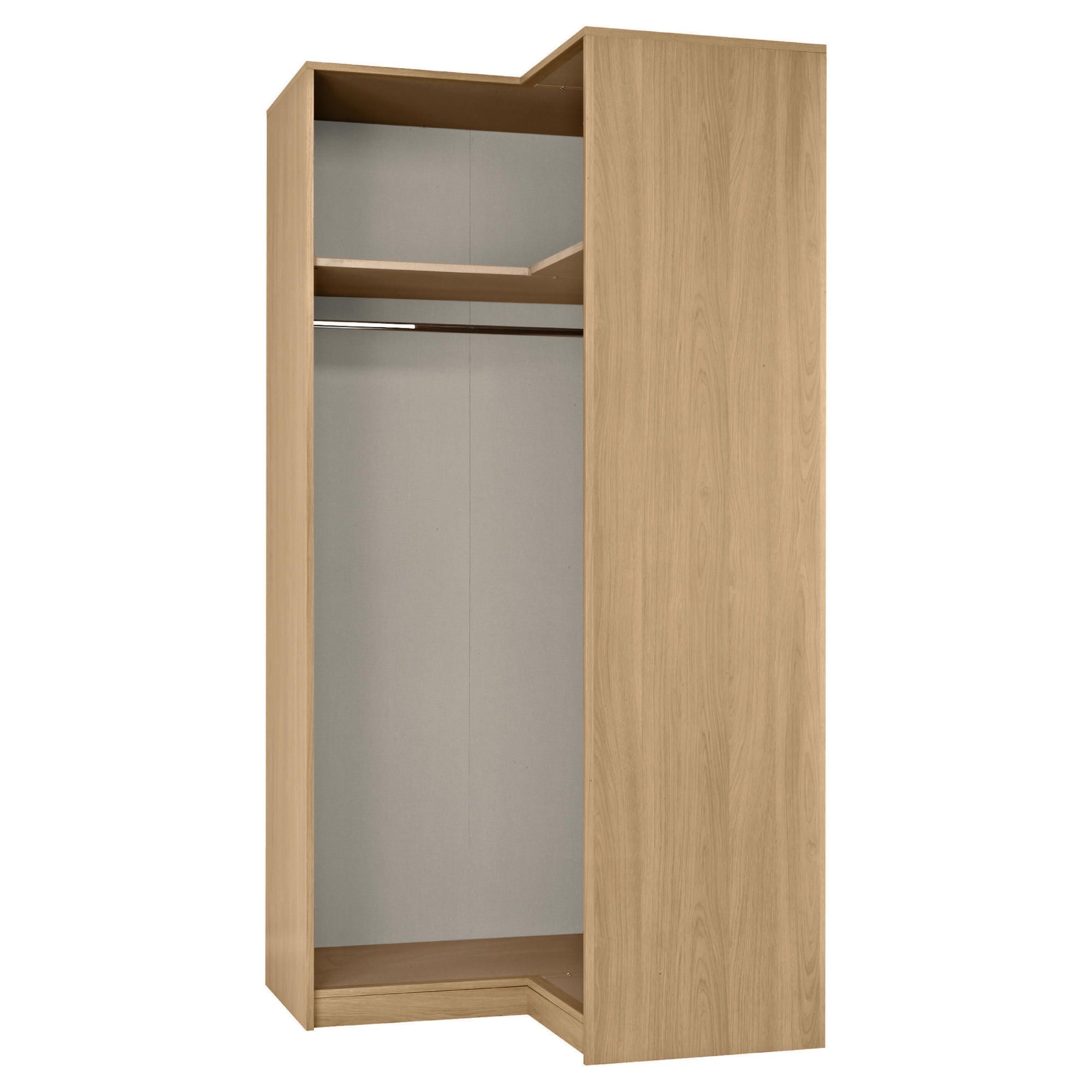 Modular Corner Wardrobe Frame, Oak-Effect at Tesco Direct