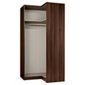 Modular Corner Wardrobe Frame, Walnut-Effect