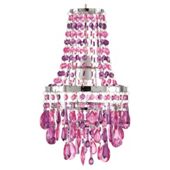 Tesco Lighting Amelie Kids Chandelier Pendant, Pink