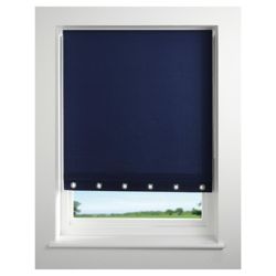 Eyelet roller blind 60cm Navy