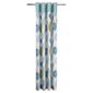 Tesco Watercolour Leaf Lined Eyelet Curtains W167xL229cm (66x90"), Soft Teal