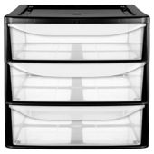 3 Slim Drawer Tower Volcanic Ash
