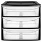 3 Slim Drawer Tower Volcanic Ash