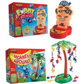 Spears Games Funny Faces & Tumbling Chimps Board Game