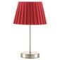 Lucy Pleat Shade Table Lamp, Red