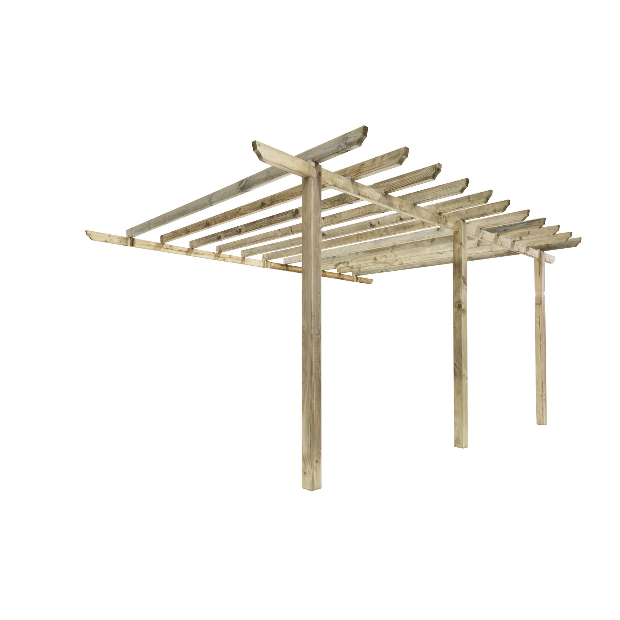 Finsbury Lean-to Pergola - Includes Spikes for soft ground at Tesco Direct