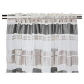 Tesco Milan Stripe Voile Panel W137xL229cm (54x90"), Charcoal