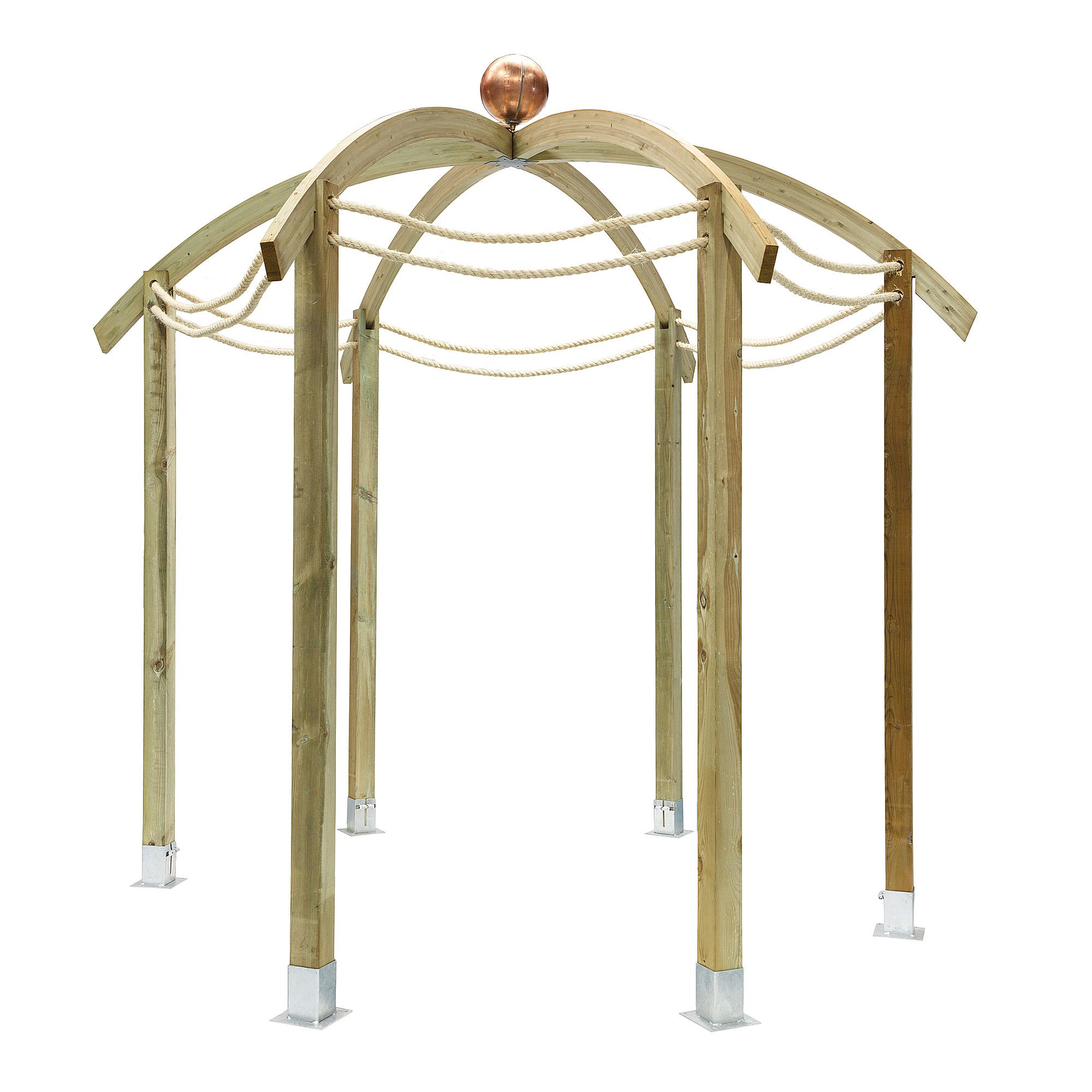 Bickington Domed Pergola without base - pack includes 6 bags of Metcrete at Tesco Direct