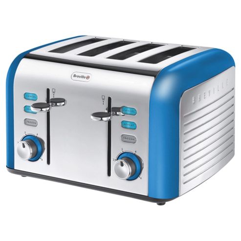 Image of Breville Opula Vtt337 4 Slice Toaster - Topaz Blue